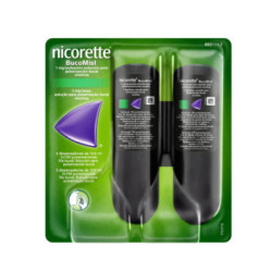 Nicorette bucomist 1 mg/pulsacion solucion para pulverizacion bucal 2 envases 13,2 ml
